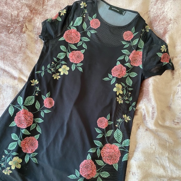 Minkpink night rose tee dress size small - Picture 4 of 10